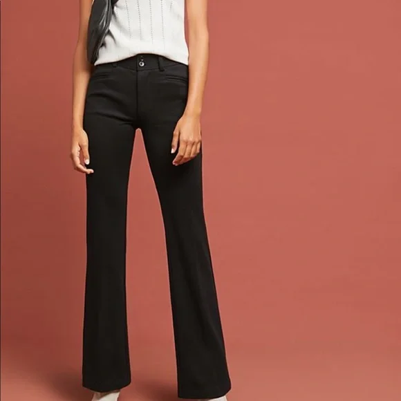 Anthropologie NWT the Essential Ponte Trousers 14 - Picture 3 of 8